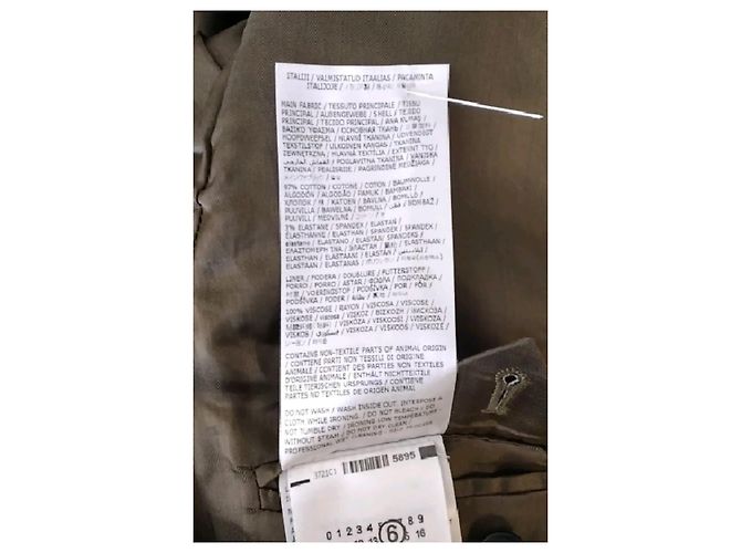 Maison Martin Margiela Gabardina de algodón caqui - vista 8