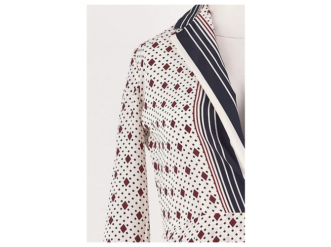Vestido de seda blanco Céline - vista 6