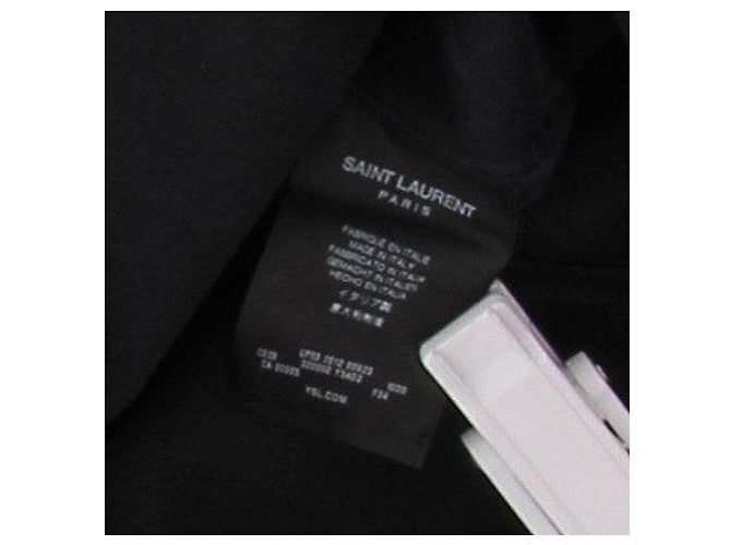 Autre Marque Top in pelle con lacci SAINT LAURENT Nero - vista 6