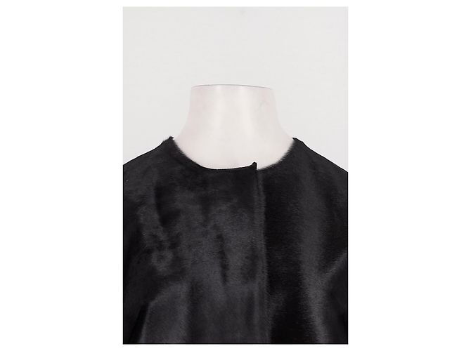 Autre Marque Abrigo de cuero negro LOULOU DE SAISON - vista 2