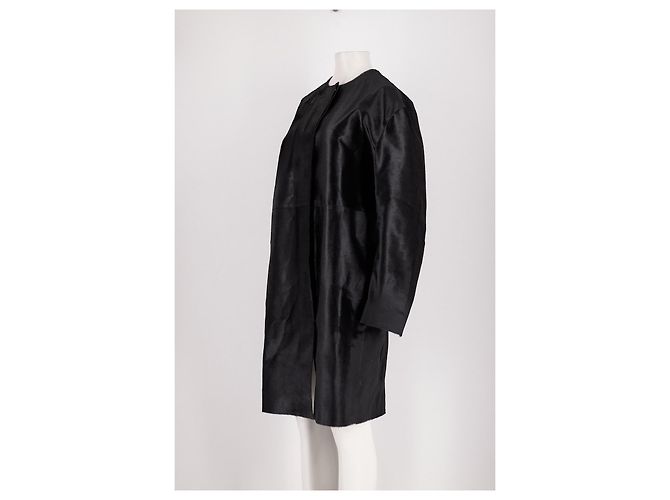 Autre Marque Abrigo de cuero negro LOULOU DE SAISON - vista 4