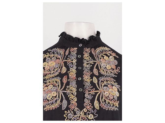 Top in cotone nero Antik Batik - vista 2