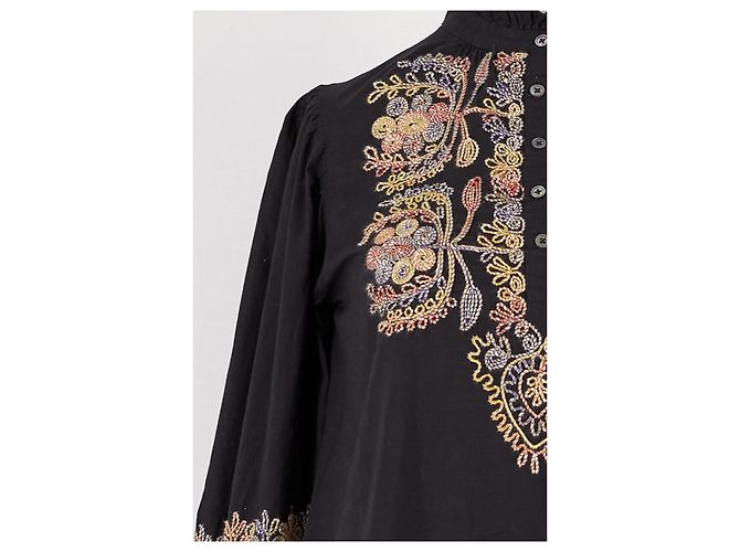 Top in cotone nero Antik Batik - vista 3