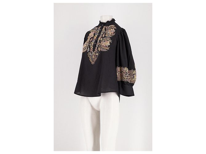 Top in cotone nero Antik Batik - vista 4