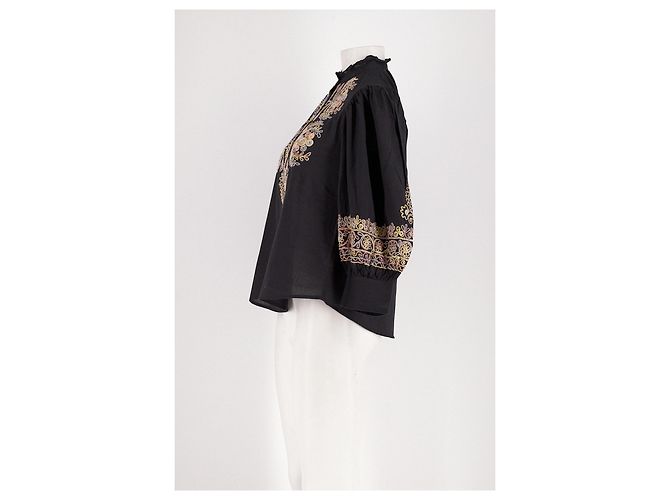 Top in cotone nero Antik Batik - vista 5