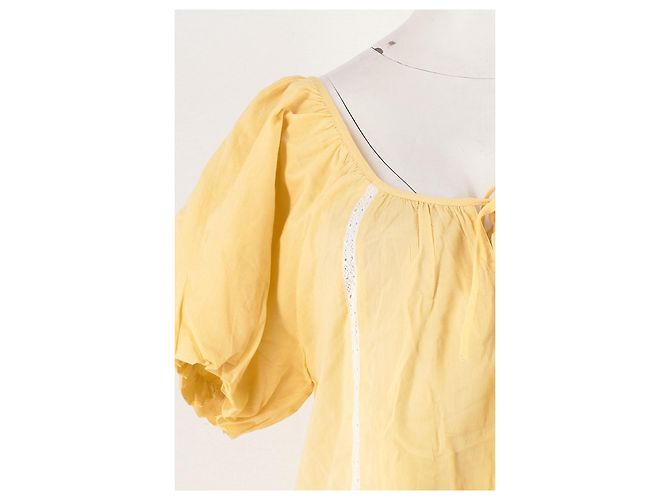 Autre Marque Top de algodão amarelo Damson Madder - vista 3