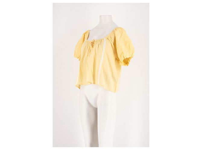 Autre Marque Top de algodão amarelo Damson Madder - vista 4