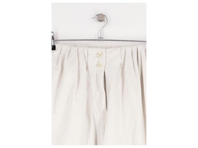 Autre Marque Pantalones de algodón blancos THE FRANKIE SHOP - vista 2
