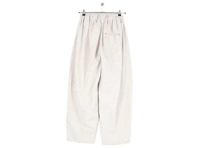 Autre Marque Pantalones de algodón blancos THE FRANKIE SHOP - vista 4