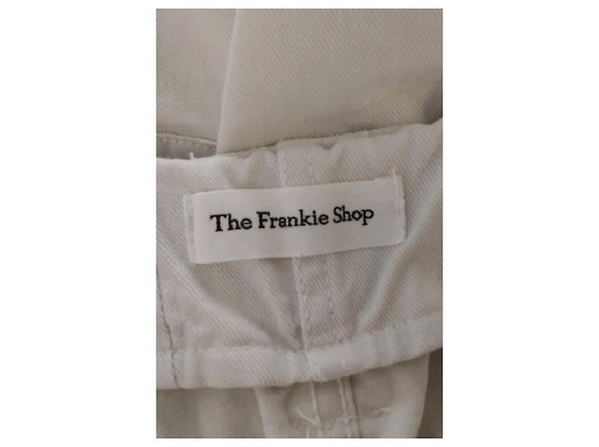 Autre Marque Pantalones de algodón blancos THE FRANKIE SHOP - vista 5