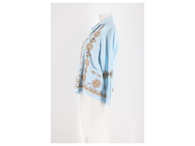 Autre Marque BAZISZT Baumwollhemd Blau - Ansicht 5