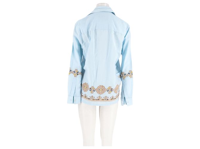 Autre Marque BAZISZT Baumwollhemd Blau - Ansicht 6