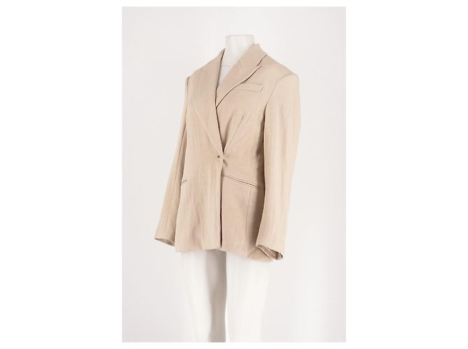 Autre Marque Blazer beige DANTE6 de viscosa - vista 4