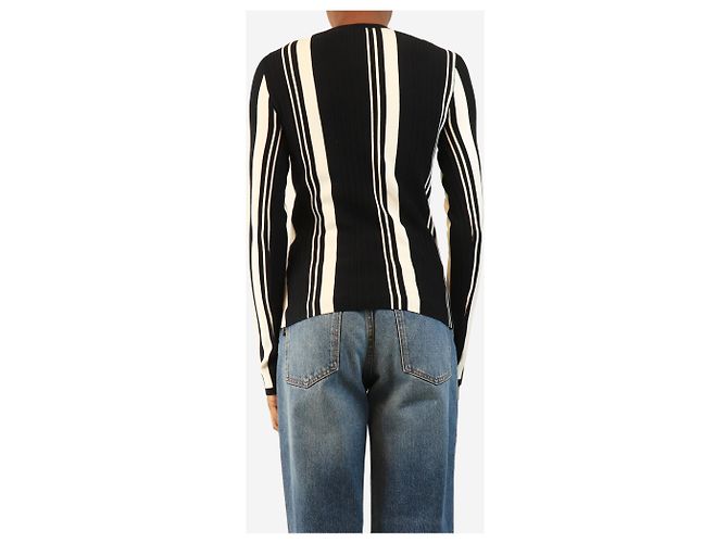 Joseph Top de manga larga a rayas blancas y negras - size XS Negro - vista 3
