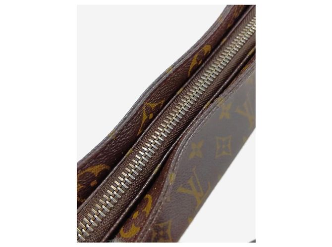 Louis Vuitton Braune vintage 2003 Monogram Trotteur Schultertasche - Ansicht 13