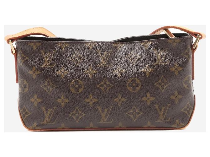 Louis Vuitton Braune vintage 2003 Monogram Trotteur Schultertasche - Ansicht 2