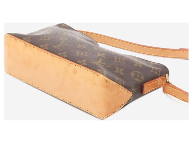 Louis Vuitton Braune vintage 2003 Monogram Trotteur Schultertasche - Ansicht 3