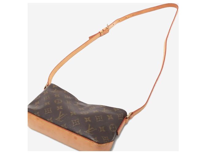 Louis Vuitton Braune vintage 2003 Monogram Trotteur Schultertasche - Ansicht 5