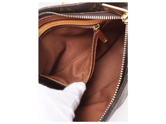Louis Vuitton Braune vintage 2003 Monogram Trotteur Schultertasche - Ansicht 7