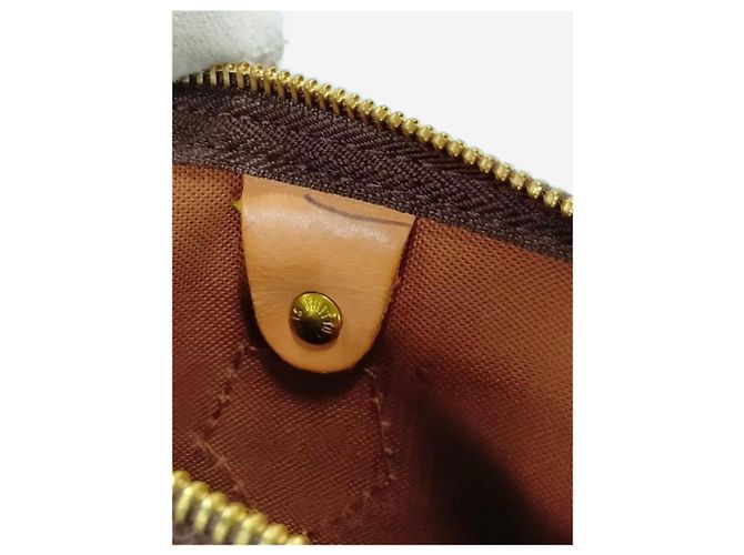 Louis Vuitton Braune vintage 2001 Monogram Speedy 35 Tasche - Ansicht 10