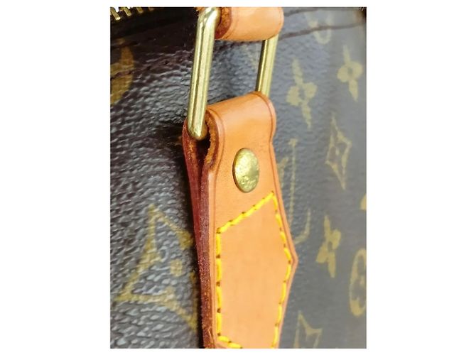 Louis Vuitton Braune vintage 2001 Monogram Speedy 35 Tasche - Ansicht 13