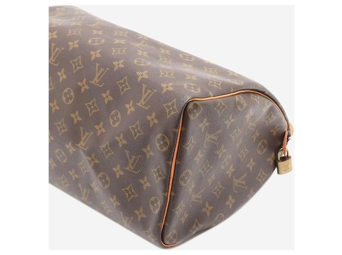 Louis Vuitton Braune vintage 2001 Monogram Speedy 35 Tasche - Ansicht 3
