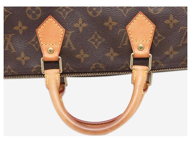Louis Vuitton Braune vintage 2001 Monogram Speedy 35 Tasche - Ansicht 5