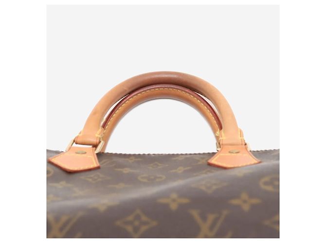 Louis Vuitton Braune vintage 2001 Monogram Speedy 35 Tasche - Ansicht 6