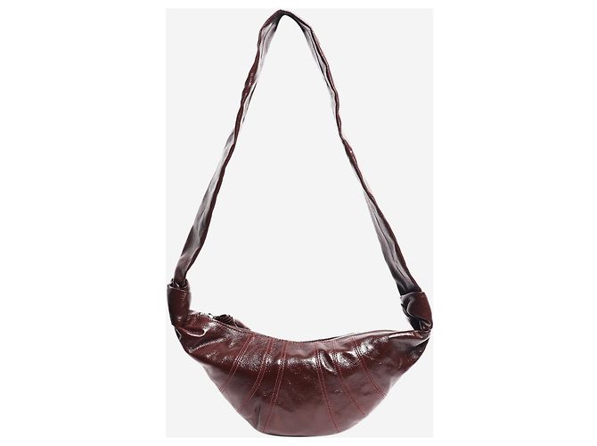 Lemaire Picca borsa a tracolla Croissant marrone - vista 3