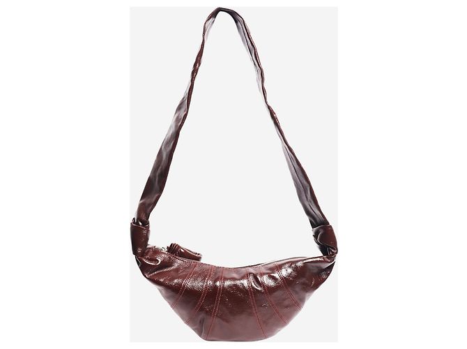 Lemaire Picca borsa a tracolla Croissant marrone - vista 4