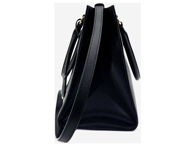Prada 2way Tasche aus schwarzem Saffiano-Leder - Ansicht 3