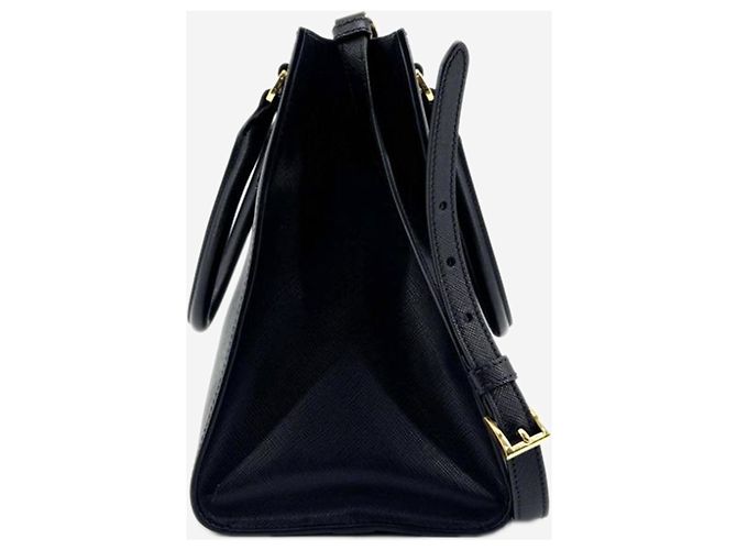 Prada 2way Tasche aus schwarzem Saffiano-Leder - Ansicht 4