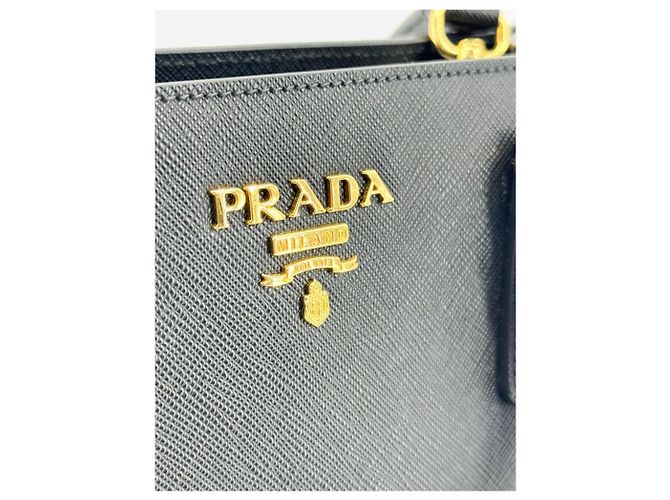 Prada 2way Tasche aus schwarzem Saffiano-Leder - Ansicht 6