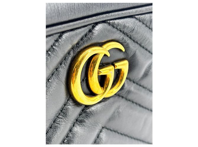 Gucci Borsa piccola GG Marmont Matelassé nera Nero - vista 6