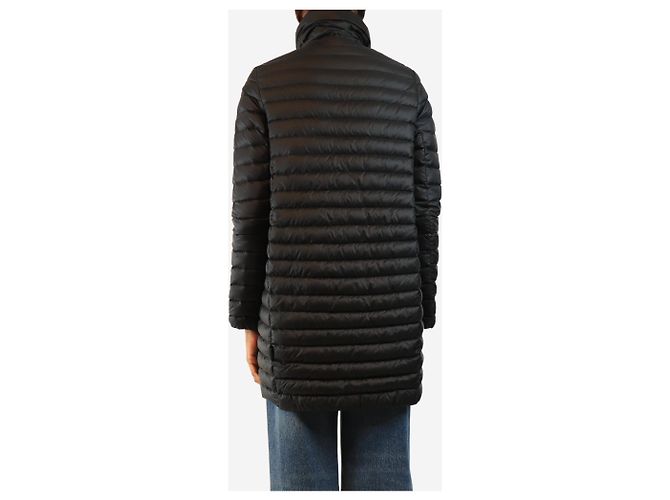 Moncler Abrigo de plumón Black Longue Saison - size UK 8 Negro - vista 2