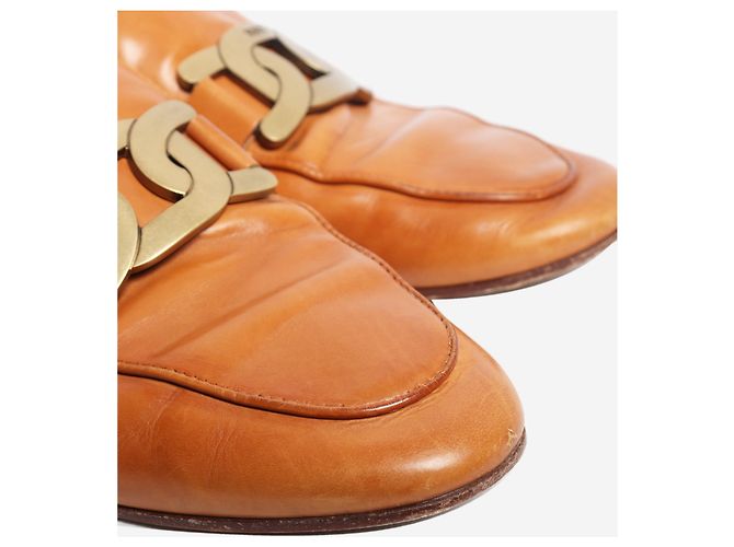 Tod's Mules in pelle Kate Tan - taglia EU 38 Marrone - vista 4