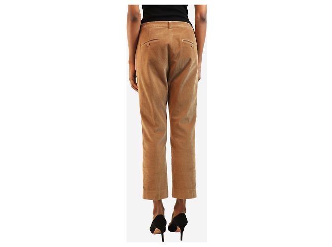 Weekend Max Mara Pantalones capri de pana camel - talla XS Castaño - vista 3