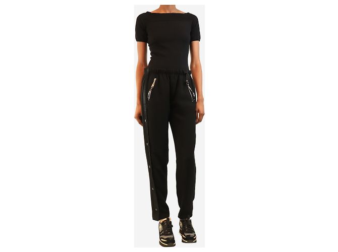 Louis Vuitton Schwarze Jogginghose - size UK 6 - Ansicht 2