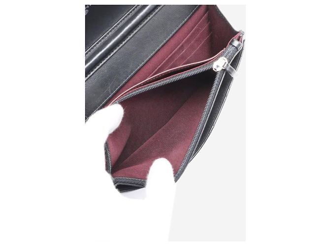 Wallet On Chain Chanel Carteira On Chain acolchoada em pele de cordeiro preta 2018 Preto - vista 8