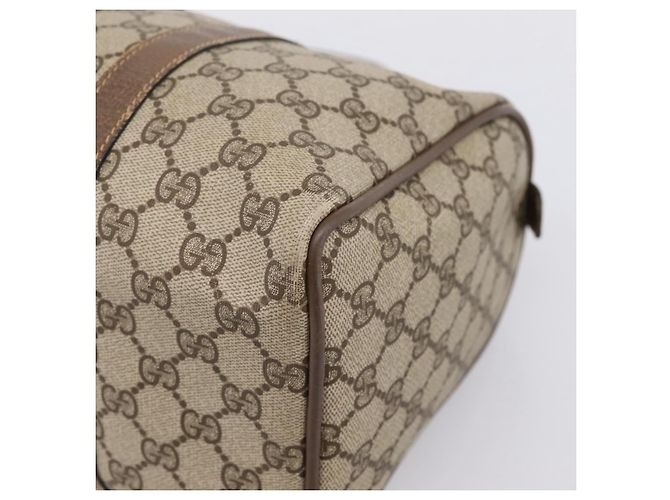 GUCCI GG Supreme Web Sherry Line Hand Bag PVC Beige Gold 40 02 007 - vista 15