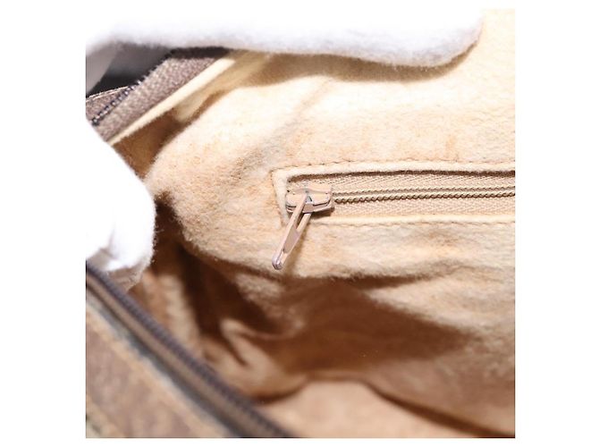 GUCCI GG Supreme Web Sherry Line Hand Bag PVC Beige Gold 40 02 007 - vista 20