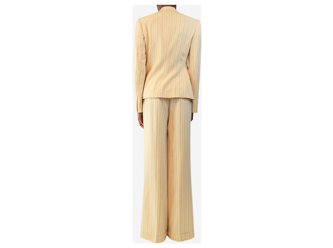 Ralph Lauren Conjunto de traje de dos piezas a rayas diplomáticas crema - size UK 8 Crudo - vista 2