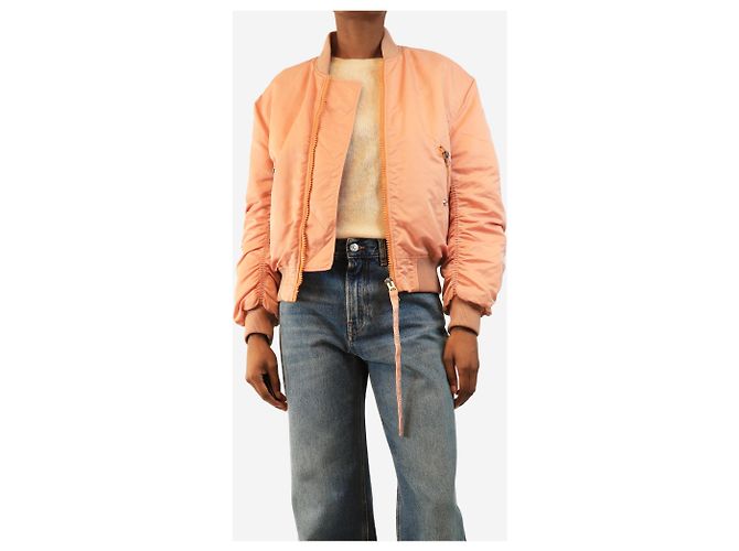 Acne Bomber Clea rosa - size UK 6 - vista 3