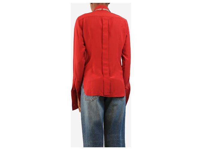 Max Mara Camicia di seta rossa - size S Rosso - vista 2