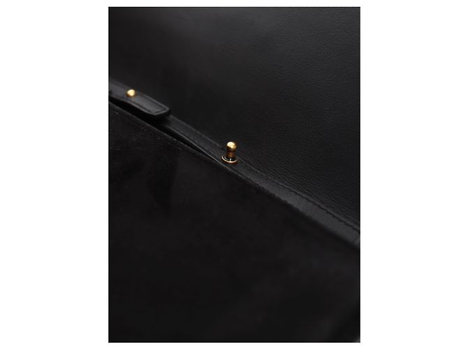 Autre Marque Borsa a busta in camoscio nero - vista 7