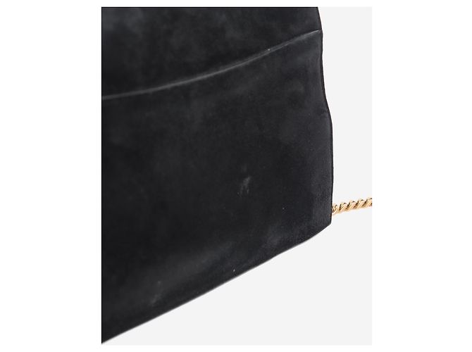 Autre Marque Borsa a busta in camoscio nero - vista 9