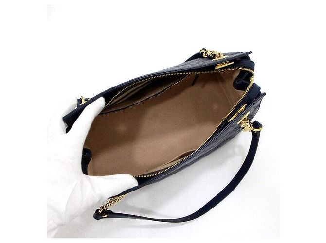 Borsa tote in pelle Blue Guccissima - vista 7