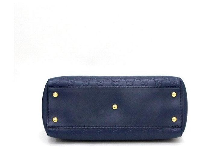 Borsa tote in pelle Blue Guccissima - vista 8