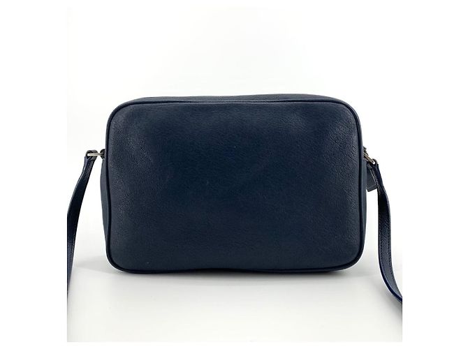 Autre Marque Borsa camera in pelle blu - vista 10