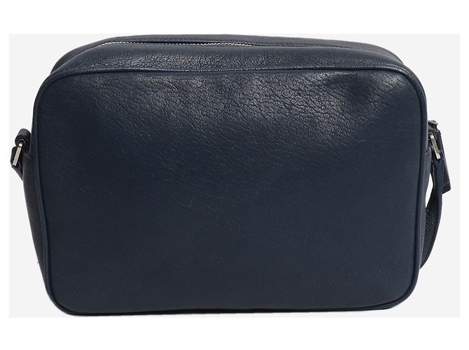 Autre Marque Borsa camera in pelle blu - vista 2
